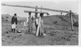 Moinho usado na fabricação de tijolos à base de barro