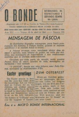 O Bonde - Edição 215 de 13/04/1960