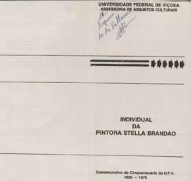 Convite para exposição de pintura "Stella Brandão"