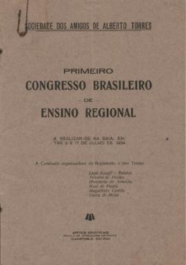 Primeiro Congresso Brasileiro de Ensino Regional