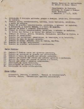 Programa de Pragas e Doenças
