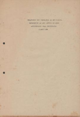Relatório anual da Secretária