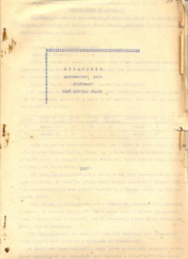 Relatórios do Professor José Ribeiro Filho
