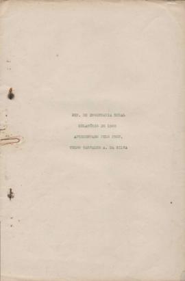 Relatório Anual - Telmo Carvalho A. da Silva (1960)