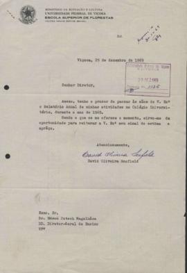 Relatório de Professor de 1969