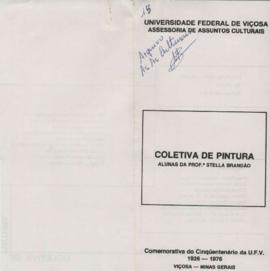 Fôlder da "Coletiva de Pintura"