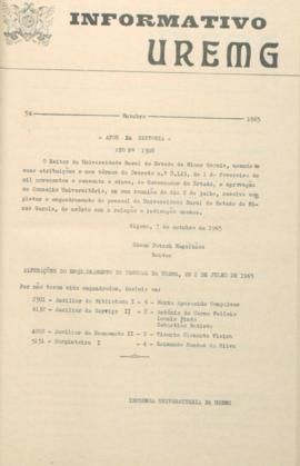 Edição nº 54 de 10/1965