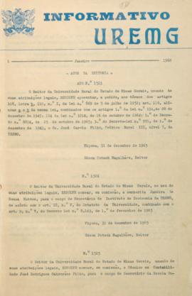 Edição nº 01 de 01/1966