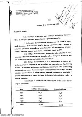Possível extinção do Coluni - 1970