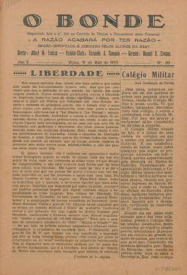 O Bonde - Edição 89 de 31/05/1950