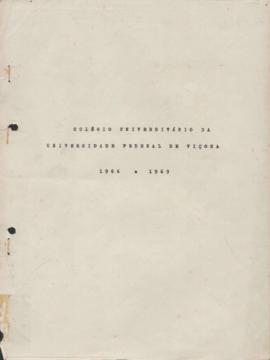 Relatório Geral do Coluni 1966 à 1969