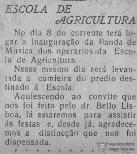 Publicação no jornal "Cidade de Viçosa"
