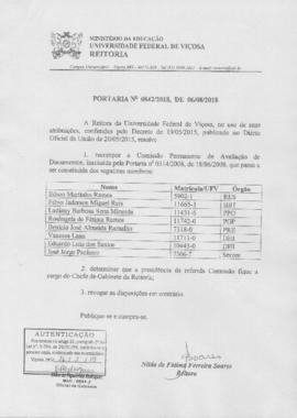 Portaria nº 0842/2018