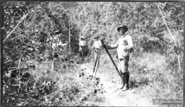 Inicio das medições topográficas para formação do Campus da ESAV