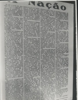 Artigo do Jornal “A Nação”