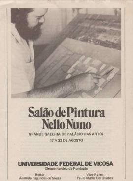 Fôlder de apresentação do Salão de Pintura Nello Nuno