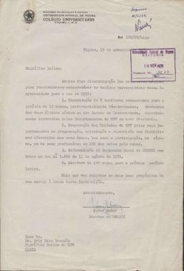 Requisitos para o funcionamento do Coluni - 1971