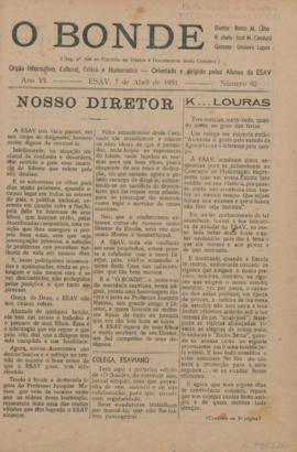 O Bonde - Edição 92 de 07/04/1951