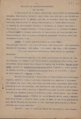 1940 - Biologia (Chefe de Departamento)