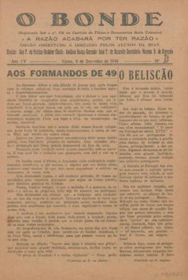 O Bonde - Edição 86 de 09/12/1949