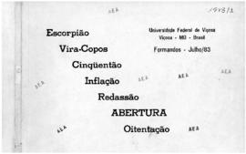 Álbum de Formatura de 1983/1 (Abertura)